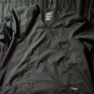 XL, black scrub top
